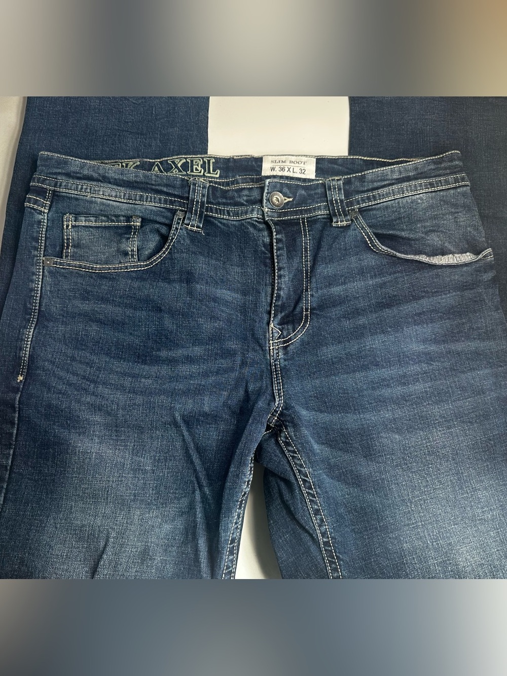 Axel Men’s Bootcut Jeans in Dark Blue